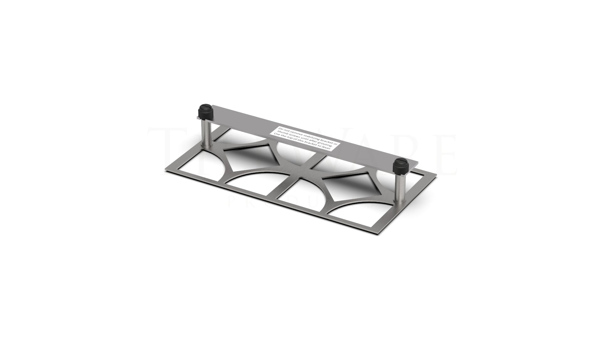 TileWare - Ancrage mural rectangulaire pour tuiles ||PT100-505 - Ceramed
