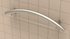 TileWare - Barre d'appui courbée combinée Victoria Series ADA Nickel brossé traditionnel 24" ||T201-022-BN - Ceramed