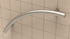 TileWare - Barre d'appui courbée Victoria Series ADA Nickel brossé contemporain 24" ||T201-011-BN - Ceramed