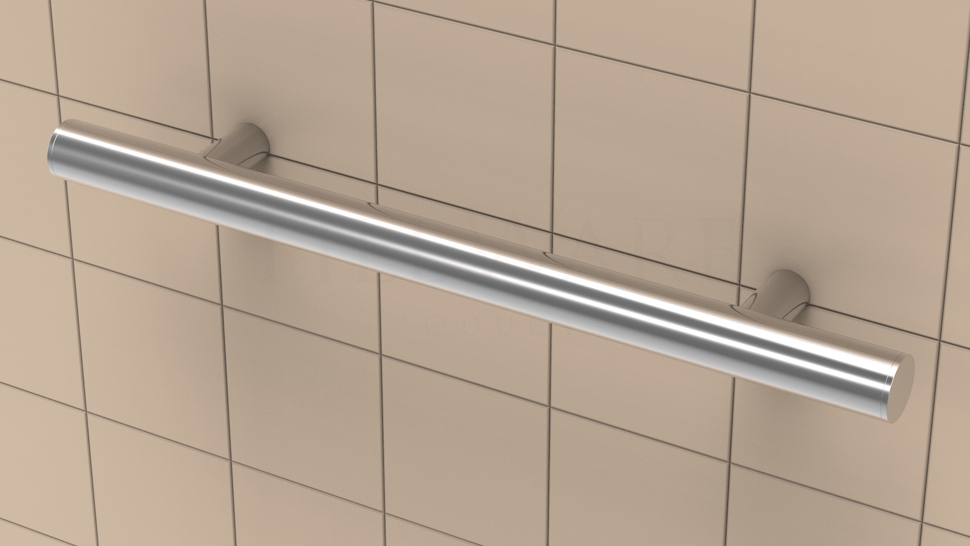 TileWare - Barre d'appui droite Victoria Series ADA Chrome poli contemporain 18" ||T200-001-PC - Ceramed