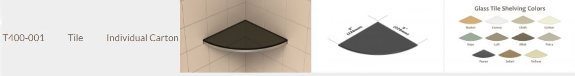 TileWare - Bella Vetro Series - Verre Seul. Basket ||T400-001-BASKET - Ceramed