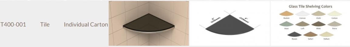 TileWare - Bella Vetro Series - Verre Seul. Vellum ||T400-001-VELLUM - Ceramed