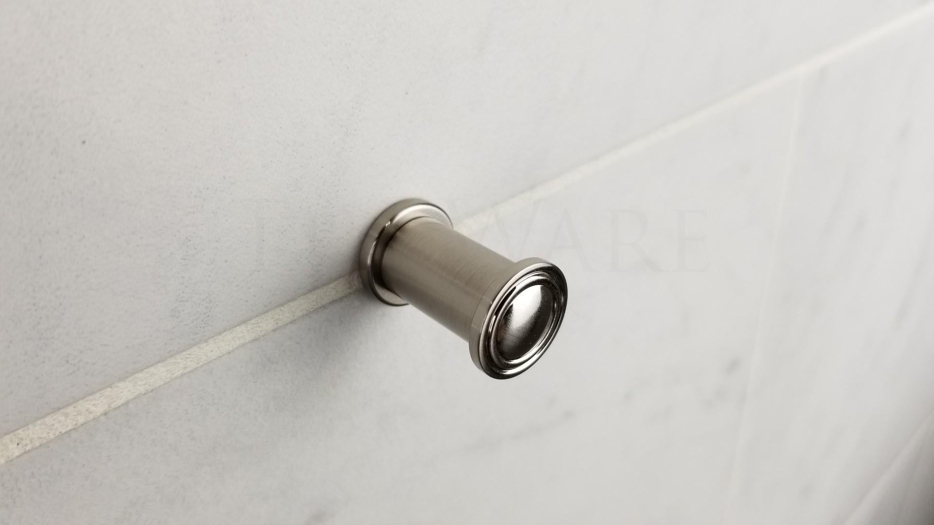 TileWare - Crochet en "T" Promessa Series Nickel brossé traditionnel ||T101-212-BN - Ceramed