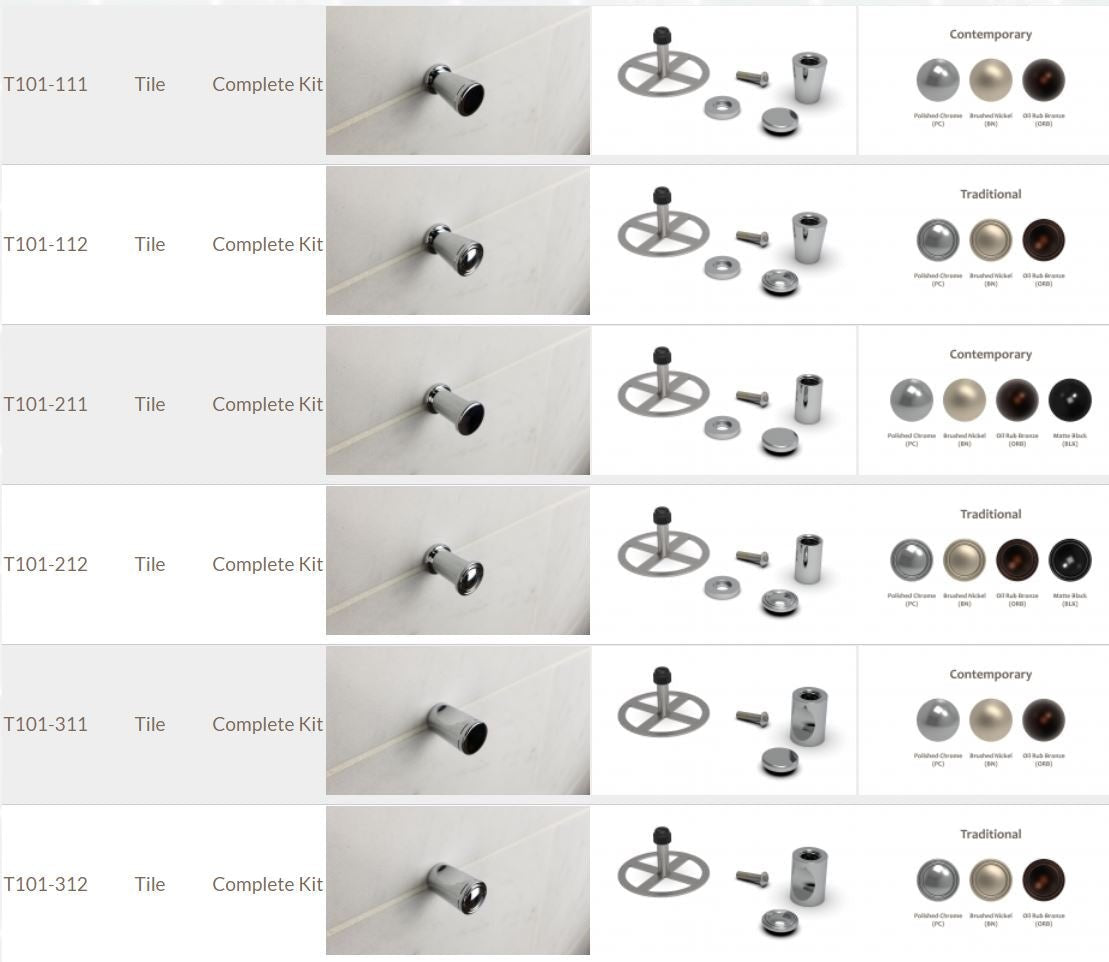 TileWare - Crochet Encavure Kit Cont. Nickel Br (2) ||T101-321-BN - Ceramed