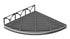 TileWare - Étagère Claddy-T Series Surfaces Structural en acier inoxydable poli (plateau à carreaux) ||T300-001-PC - Ceramed