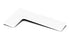 TileWare - Étagère d'angle en L pour carreaux de carrelage Boundless Super White ||T500WHT-D00 - Ceramed
