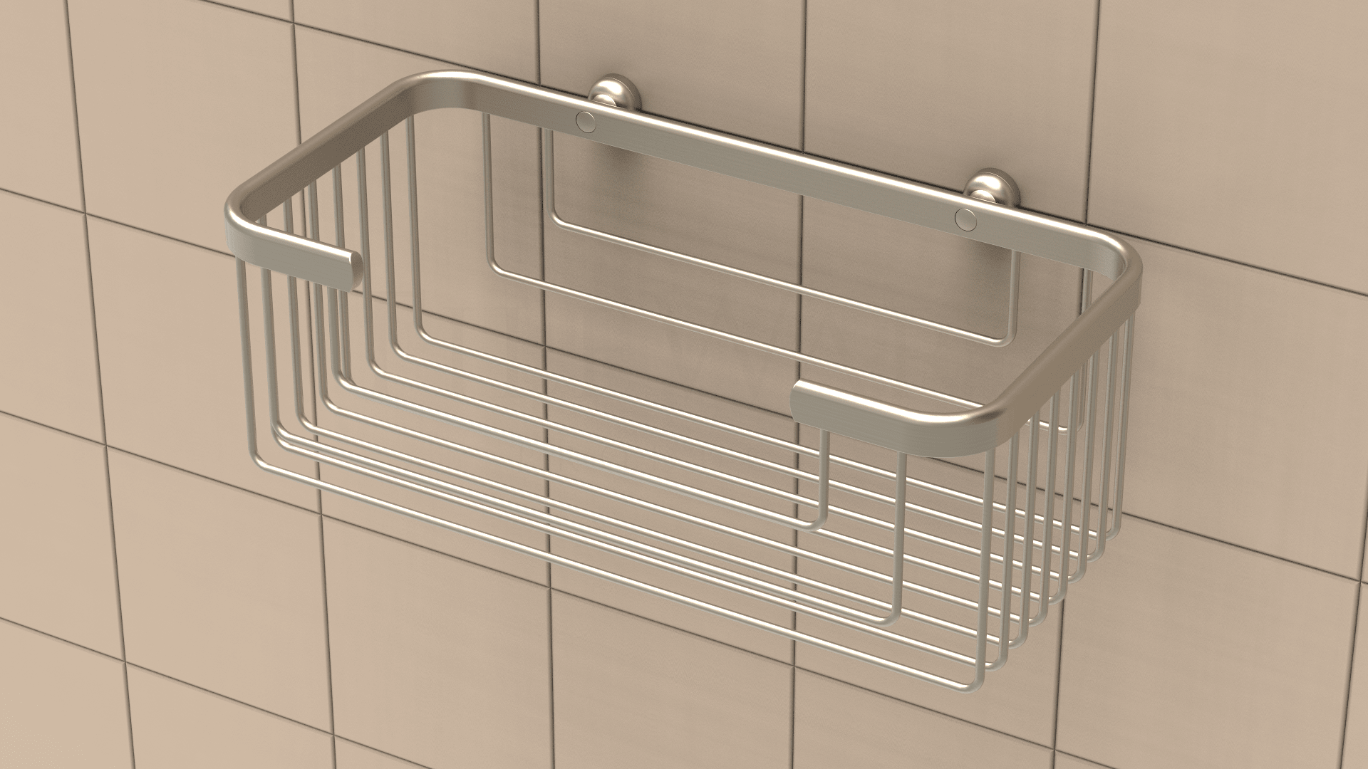 TileWare - Panier à shampooing extra profond Promessa Series Nickel brossé ||T100-060-BN - Ceramed