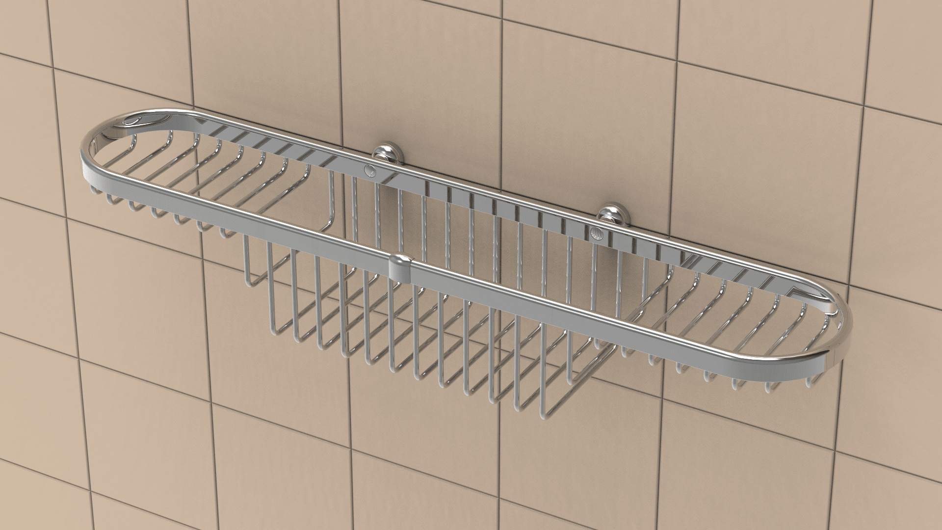 TileWare - Panier combiné Promessa Series Chrome poli avec Ancrage mural ||T100-030-PC - Ceramed