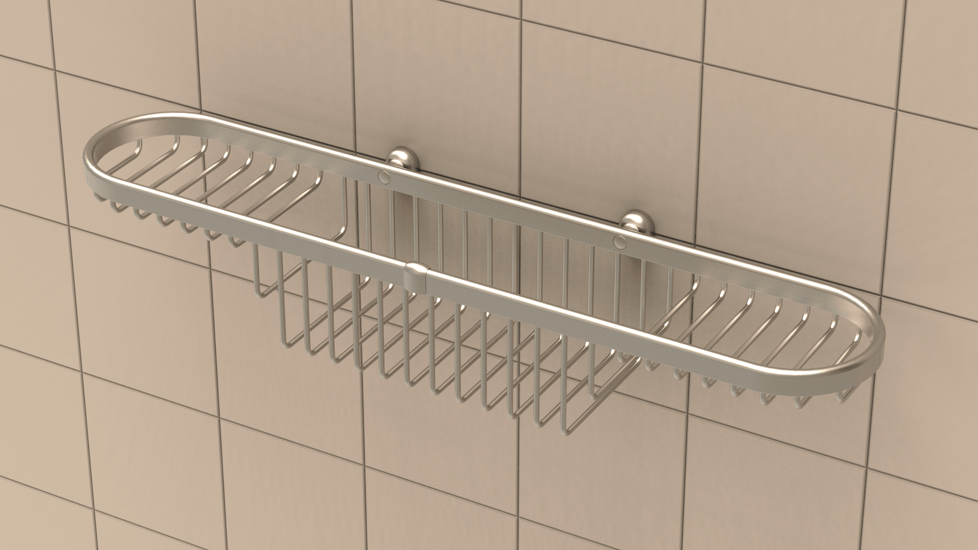 TileWare - Panier combiné Promessa Series Nickel brossé avec Ancrage mural ||T100-030-BN - Ceramed