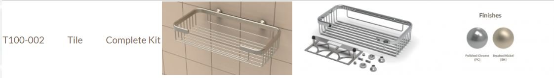 TileWare - Panier Shamp. Rectang. Kit Brone Huile ||T100-002-ORB - Ceramed