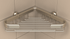 TileWare - Porte-savon en coin peu profond Promessa Series Nickel brossé ||T100-003-BN - Ceramed