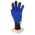 Toolway - 1 Paire de Gants de Mécanicien Bleu & Noir avec paume en cuir Synthétique noir (Large)