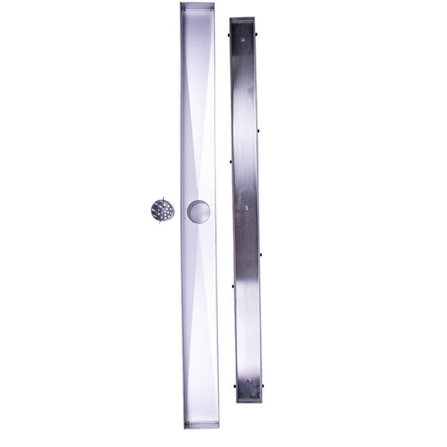 Toolway - Drain de carrelage linéaire 2" x 36" x 3" x 3 1/8"