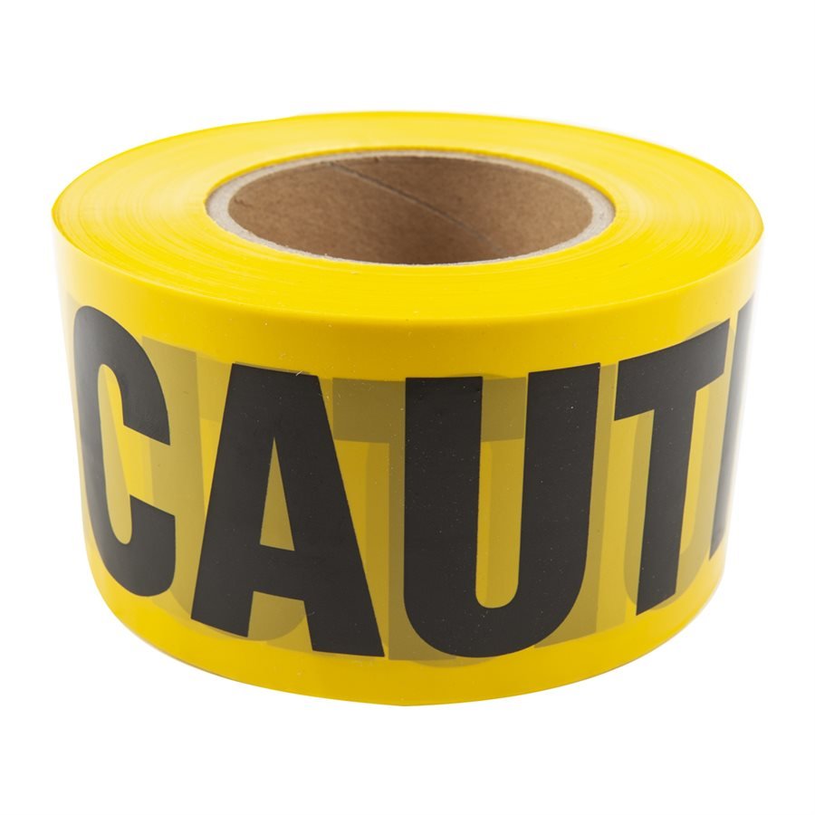 Toolway - Ruban jaune de mise en garde 3" x 1000'