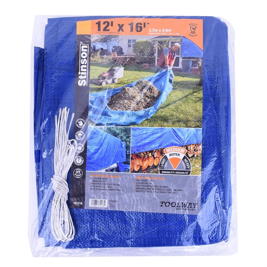 Toolway - Toile bleue 12' x 16'