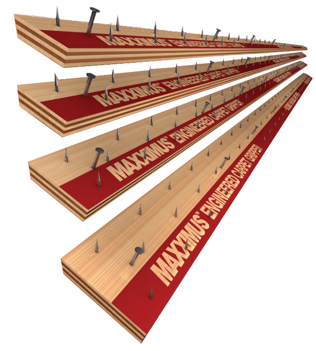 Traxx - Bandes d’ancrage Smoothedge en bouleau standard de 7/8" pour sous-plancher de béton - Clou 5/8" de calibre 10 - 400 pieds