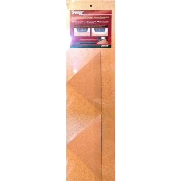 Traxx - Kit de transition pour tapis avec 2 côtés - 3/8" x 8" x 32" (paquet de 6)