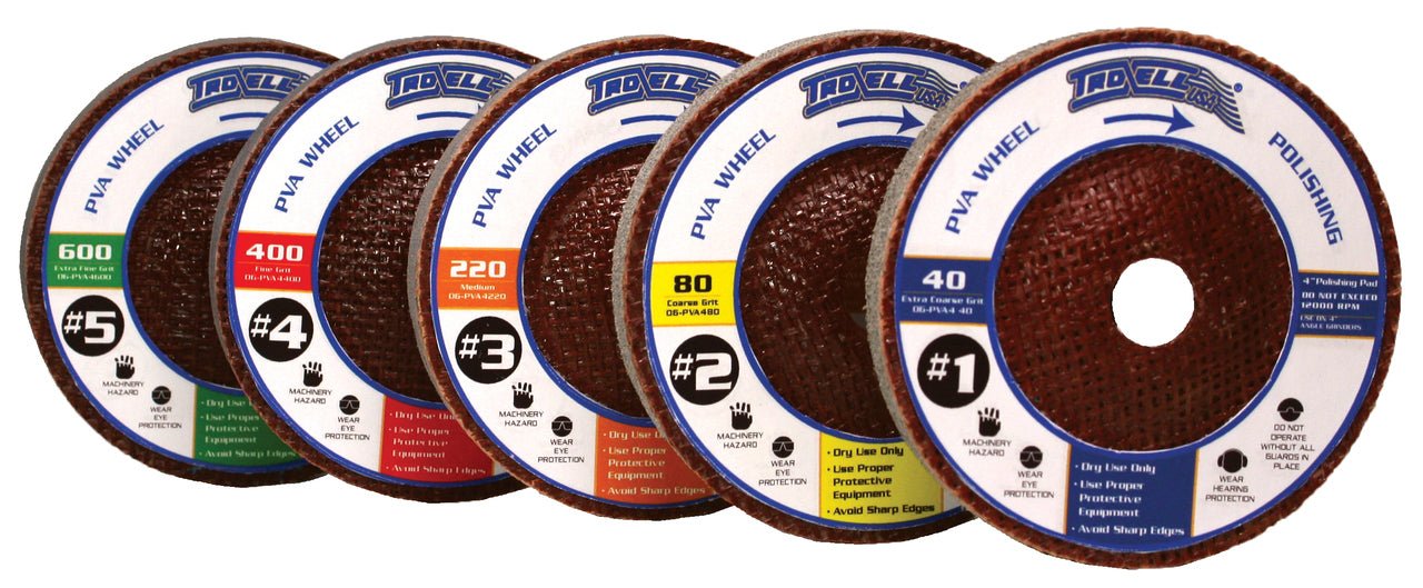Troxell - Ensemble de Pad de polissage PVA 4"