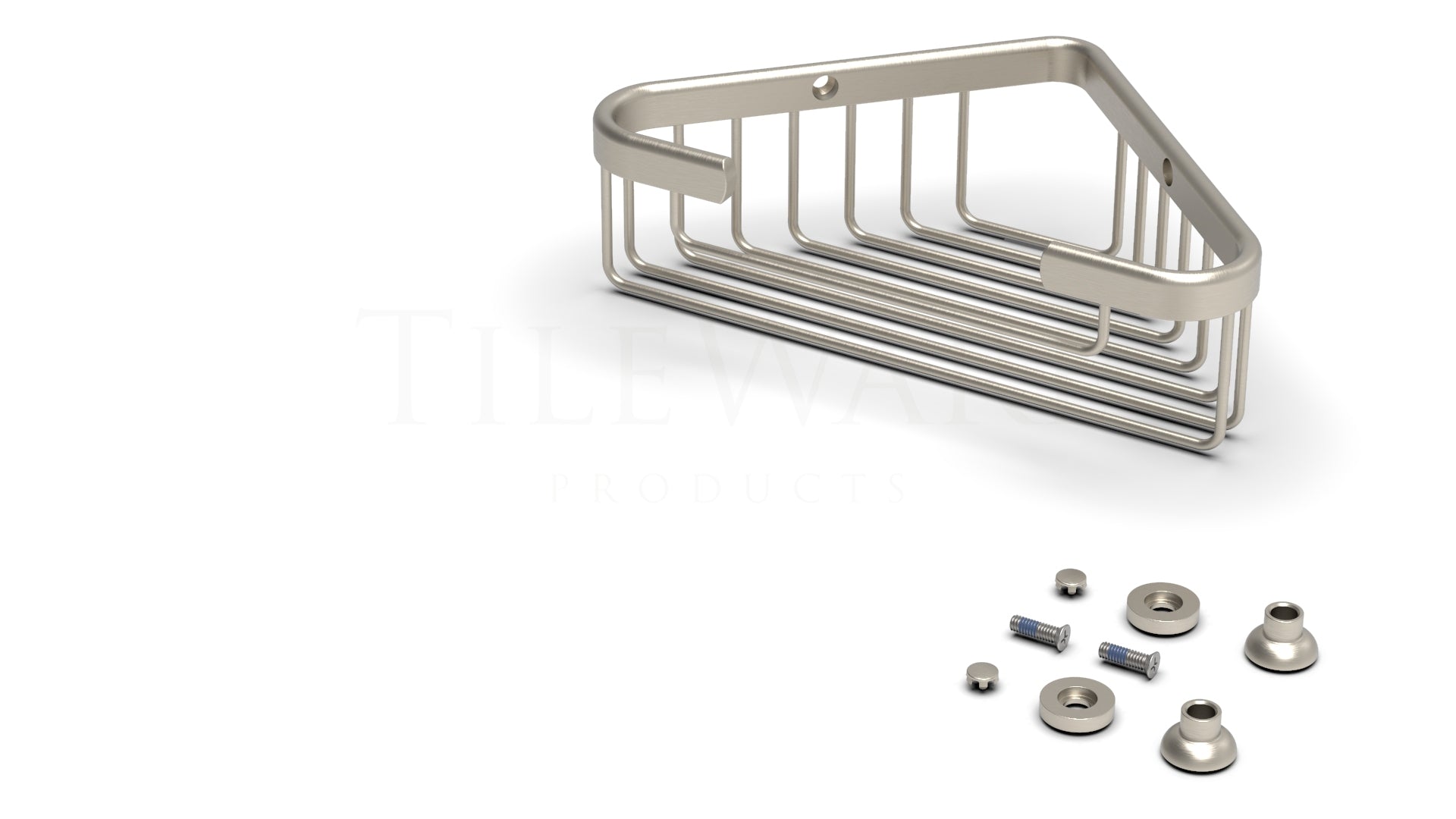 TileWare - Porte-savon en coin profond Promessa Series Nickel brossé