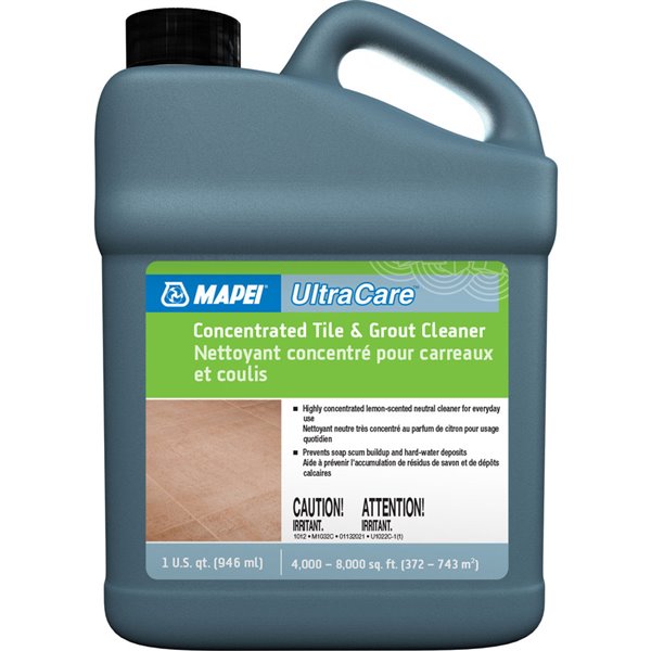 Mapei - UltraCare Nettoyant concentré pour carreaux et coulis - 946 mL
