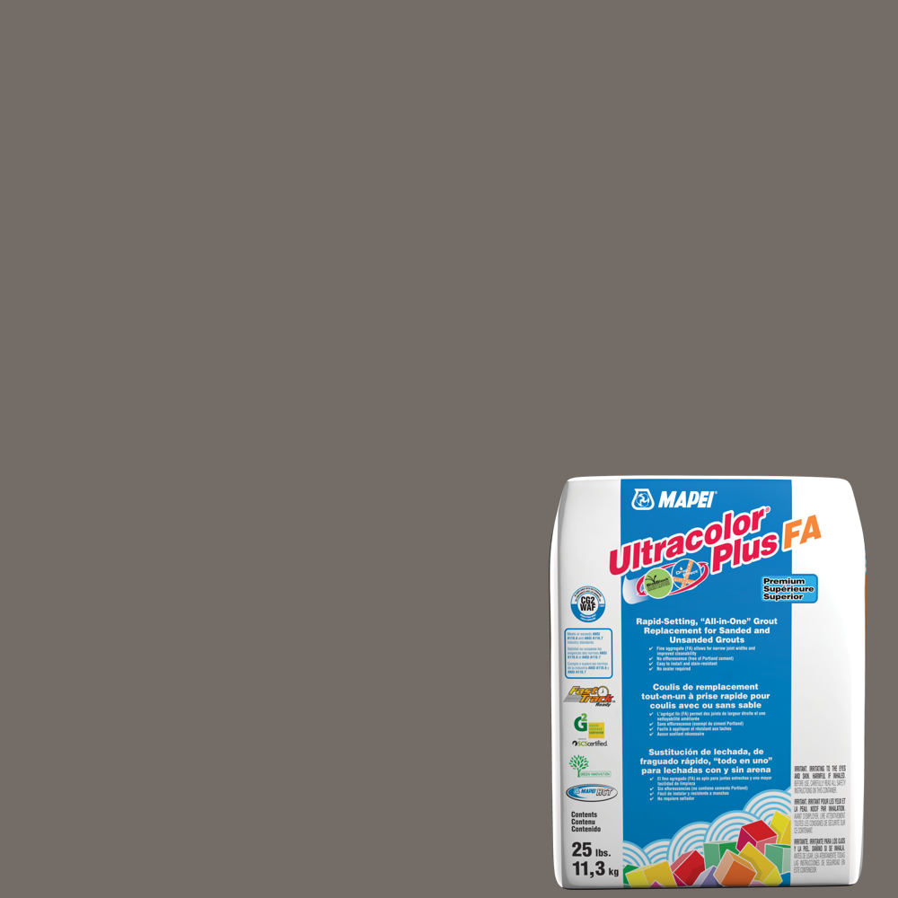Mapei - Ultracolor Plus FA Coulis tout-en-un à prise rapide #5009 Gris 25 lb