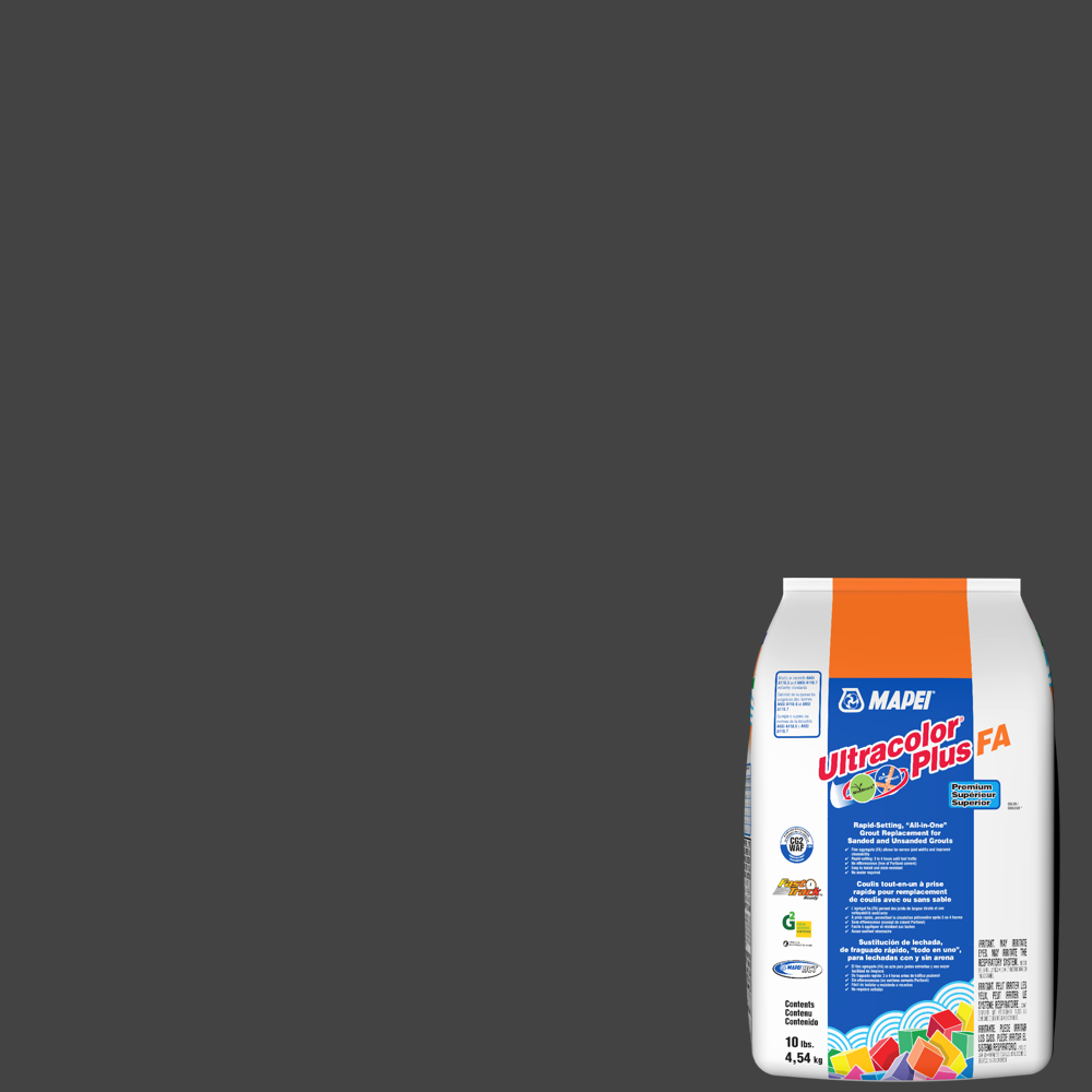 Mapei - Ultracolor Plus FA Coulis tout-en-un à prise rapide #5010 Noir 10 lb