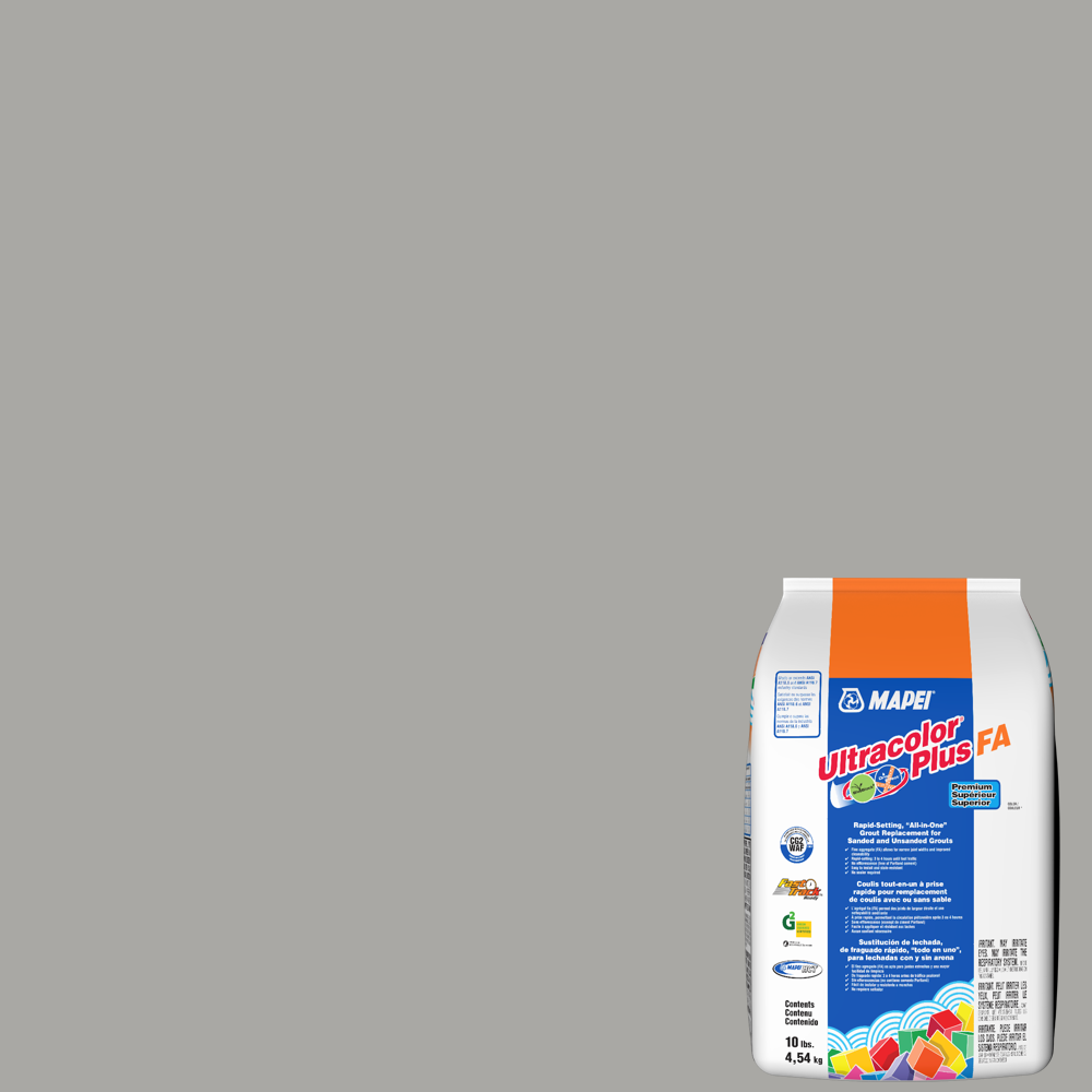 Mapei - Ultracolor Plus FA Coulis tout-en-un à prise rapide #5027 Argent 10 lb