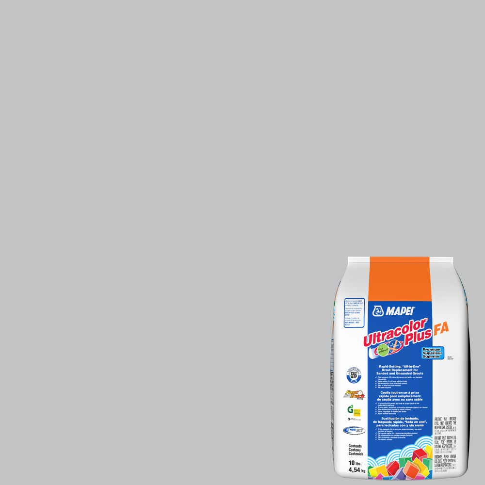 Mapei - Ultracolor Plus FA Coulis tout-en-un à prise rapide #5101 Pluie 10 lb