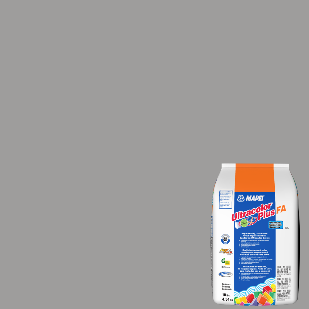 Mapei - Ultracolor Plus FA Coulis tout-en-un à prise rapide #5104 Loup Gris 10 lb