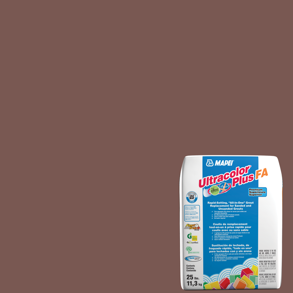 Mapei - Ultracolor Plus FA Coulis tout-en-un à prise rapide #5113 Rouge Brique 25 lb