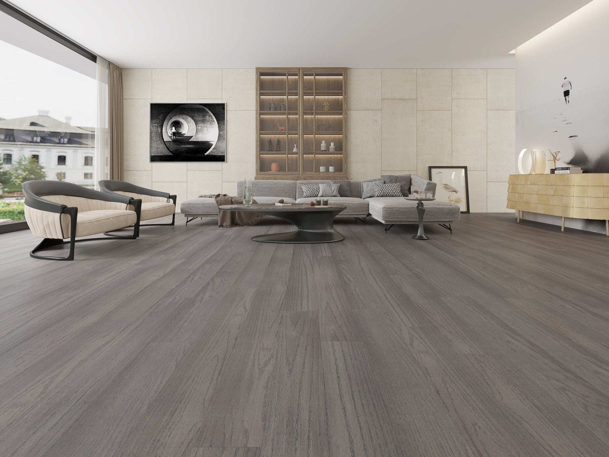 Vidar - Chêne Blanc Américain 6" - Smoke Grey - Ceramed