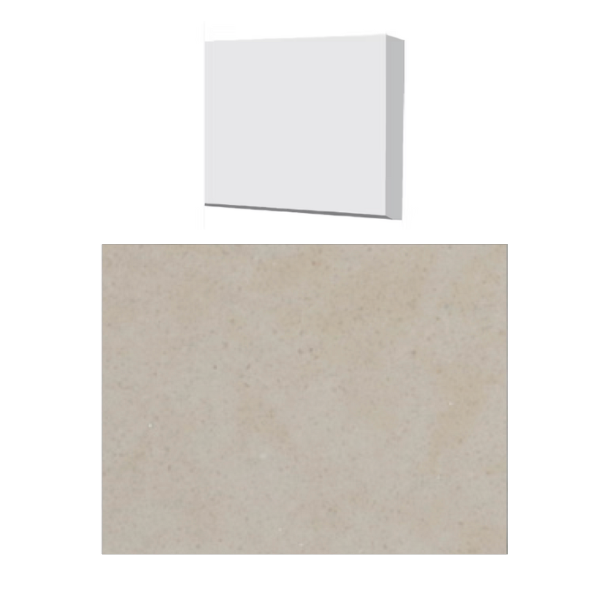 Fusion - Vienna Beige 4" x 36" - 12 mm - Seuil de douche en pierre artificielle polie ||THBGE36-04