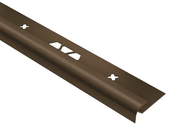 Schluter - VINPRO-RO Profilé rond aluminium anodisé bronze antique brossé 21/64" (8.5 mm) x 8' 2-1/2"