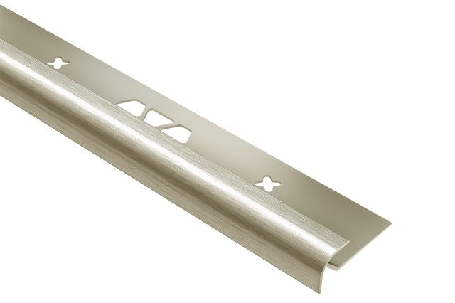 Schluter - VINPRO-RO Profilé rond aluminium anodisé nickel brossé 17/64" (6.5 mm) x 8' 2-1/2"