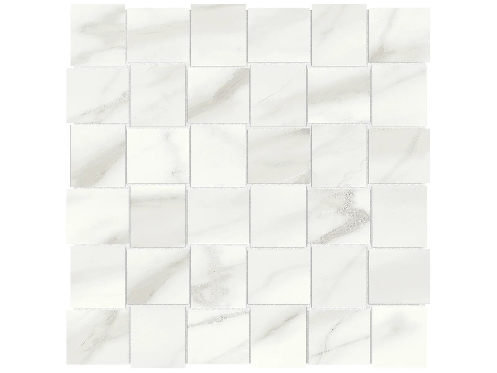 Mayfair Volakas Grigio Mosaïque - 2X2 Basketweave