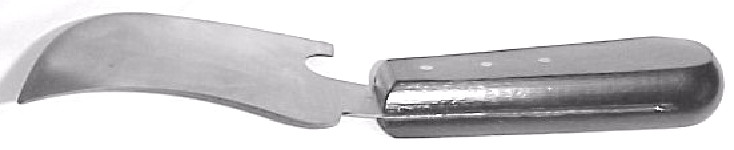 Leister - Spatule avec couteau courbé au niveau du manche