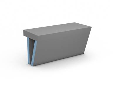 Wedi - Banc de douche Sanoasa 2 M 18" x 35" x 15"