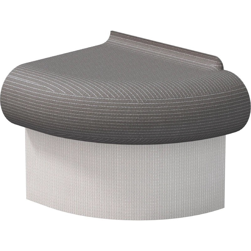 Wedi - Banc de douche Sanoasa Bellina extrémité droit R=486 19-1/8" x 23-5/8" x 9-7/16"