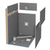 Wedi - Ensemble de douche Ligno avec base de douche de 42" x 42" et drain central