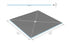 Wedi - Fundo - Base de douche sans seuil à sortie centrée - 72" x 72" ||US9200010