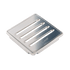 Wedi - Fundo - Grille de drain carrée à fentes acier inoxydable chrome poli - 3-3/4" x 3-3/4" x 1/4" ||US1000053