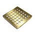 Wedi - Fundo - Grille de drain carrée acier inoxydable laiton brossé - 3-3/4" x 3-3/4" x 1/4" ||US1000062