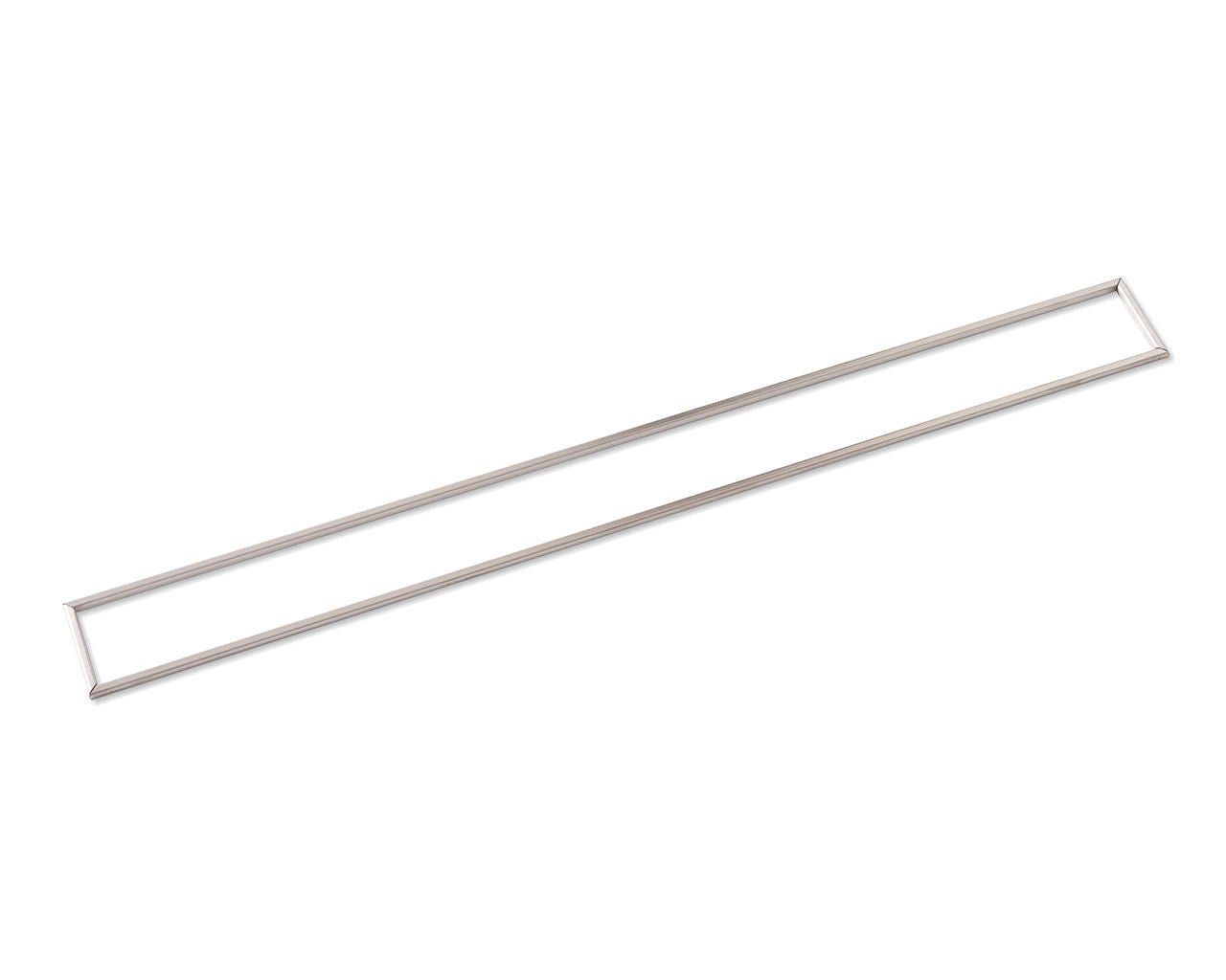 Wedi - Fundo Riolito - Cadre de grille de drain linéaire acier inoxydable brossé SS31 - 1/4" x 2-9/16" x 32" ||US1000098