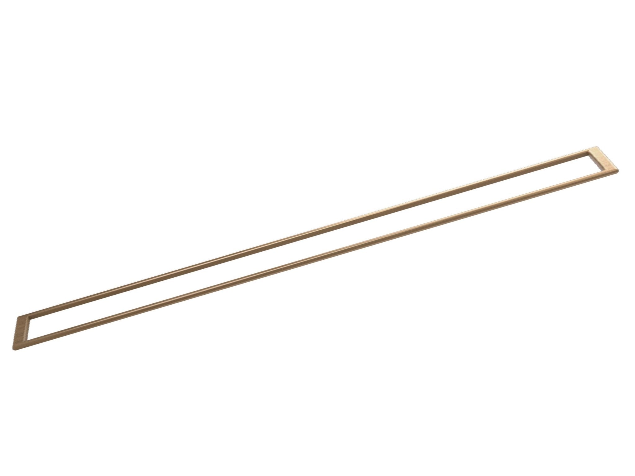 Wedi - Fundo Riolito - Cadre de grille de drain linéaire acier inoxydable laiton brossé B31 - 1/4" x 2-9/16" x 32" ||US1000100