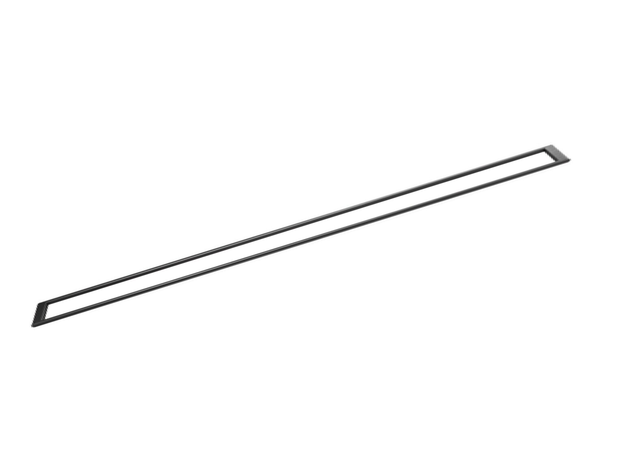 Wedi - Fundo Riolito - Cadre de grille de drain linéaire acier inoxydable noir mat MB43 - 1/4" x 2-9/16" x 43-25/32" ||US1000089