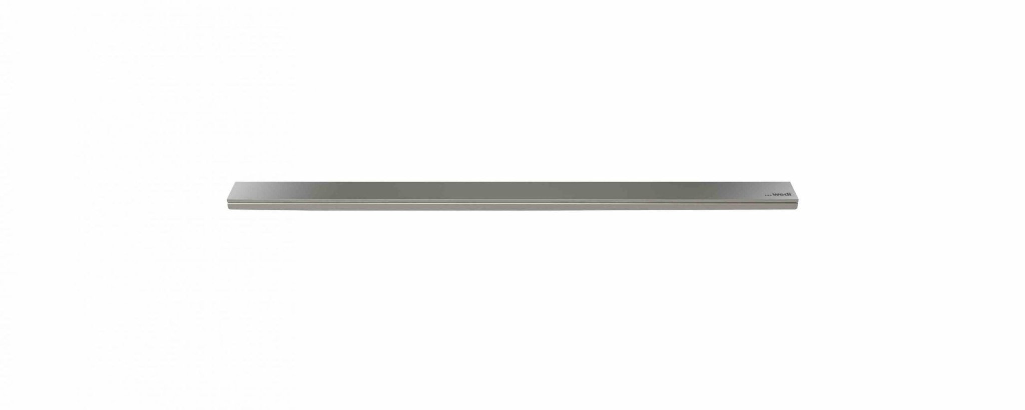 Wedi - Fundo Riolito - Grille de drain linéaire acier inoxydable brossé SS27 - 33/64" x 1-49/64" x 27-11/64" ||US1000084