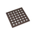 Wedi - Grille de drain Fundo fini bronze antique - 4" x 4"