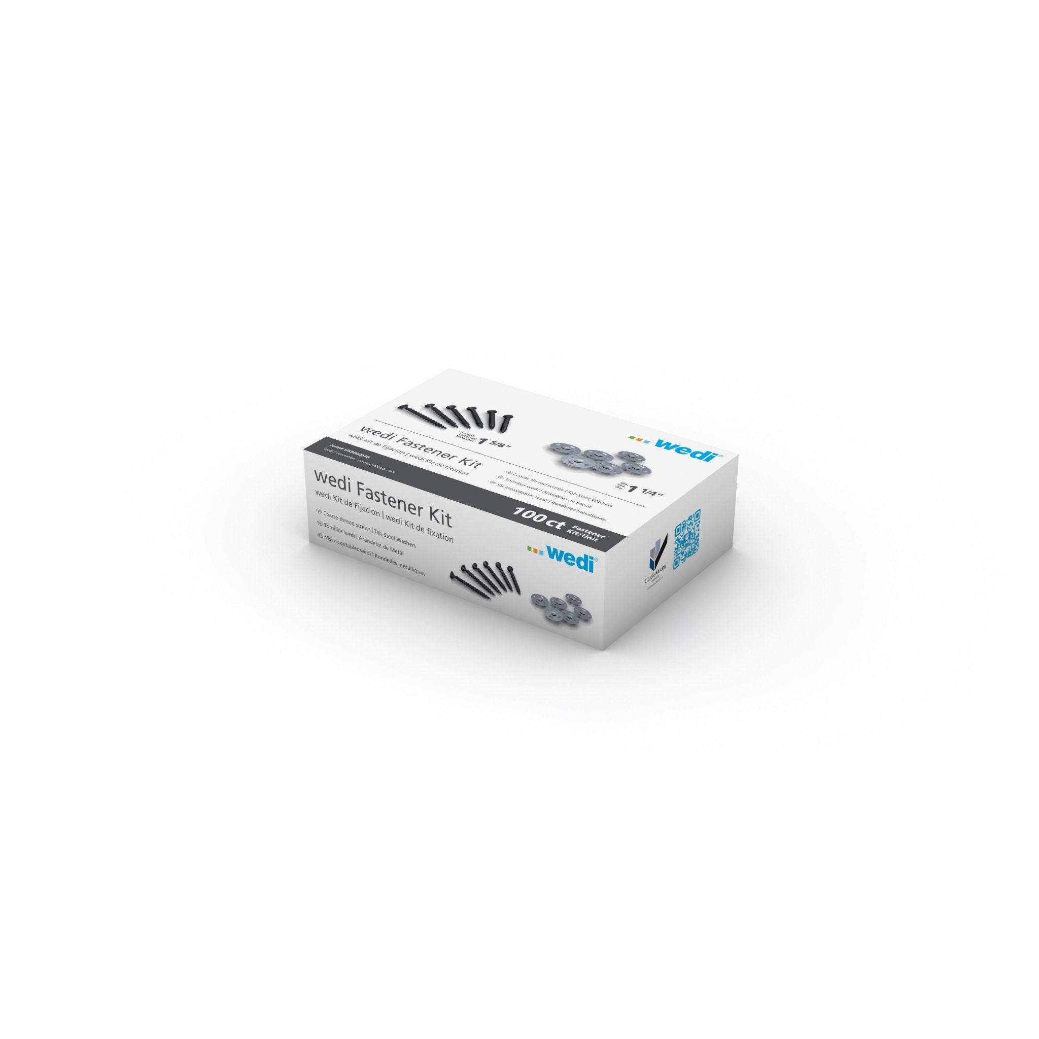 Wedi Kit de fixation - Vis et rondelles pour panneaux de construction paquet de 100
