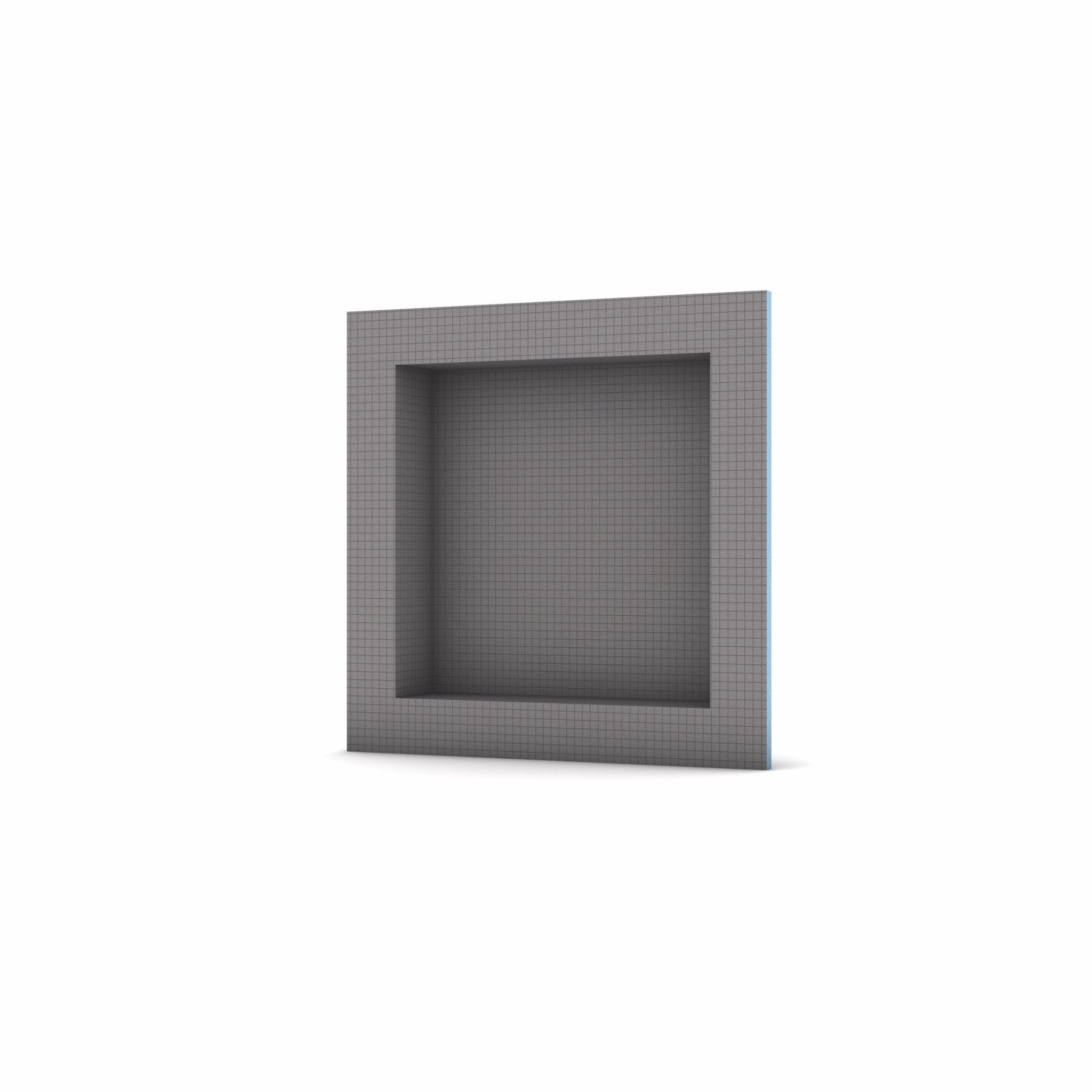 Wedi Niche de douche préfabriquée étanche 16 × 16 × 4 po