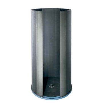 Wedi - Panneau de douche Fundo Trollo rond 43-1/3" x 43-1/3" x 79-1/3"
